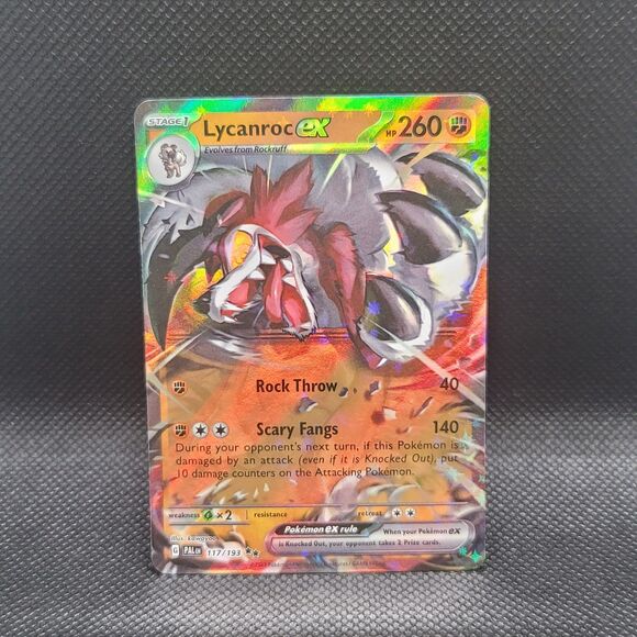 Lycanroc EX Holo Scarlet&Violet Paldea Evolved - Picture 1 of 2
